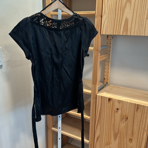 H&M Satin and Lace Tie Back Top - Picture 3 of 9